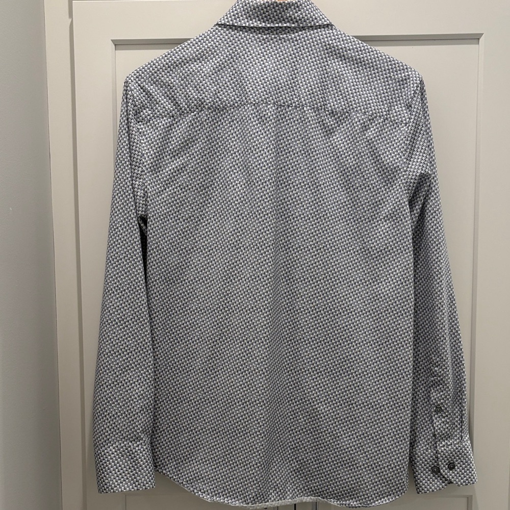 Bugatchi Monochrome Patterned Button-Down Shirt - image 7